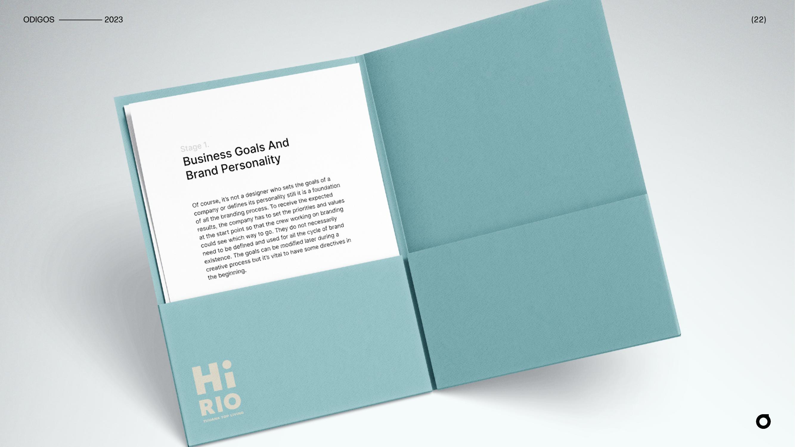 Hi Rio · folder corporativo