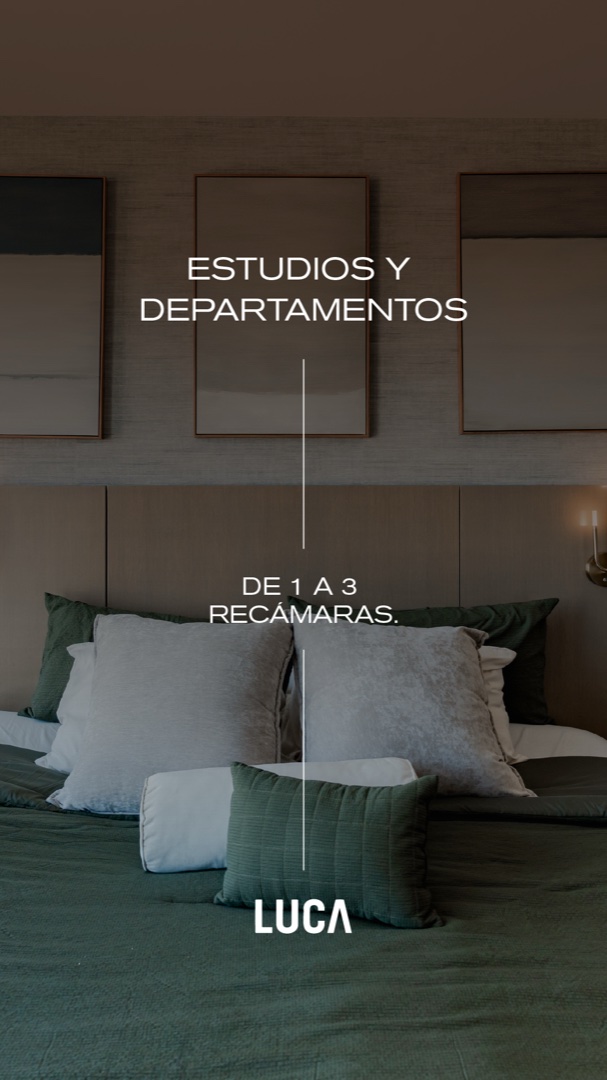 Pauta vertical · estudios y departamentos de 1 a 3 recámaras