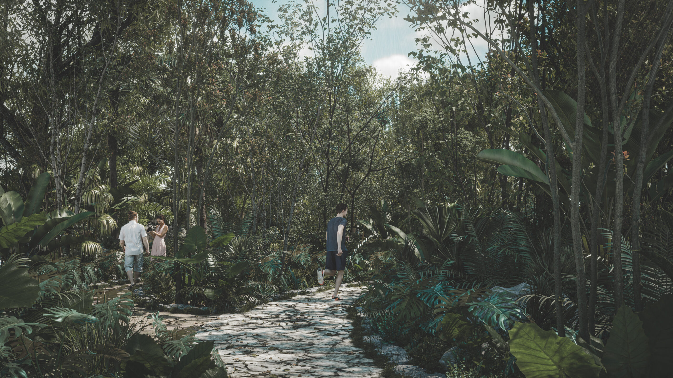 Sendero Ramia · caminata por el arboretum del master plan